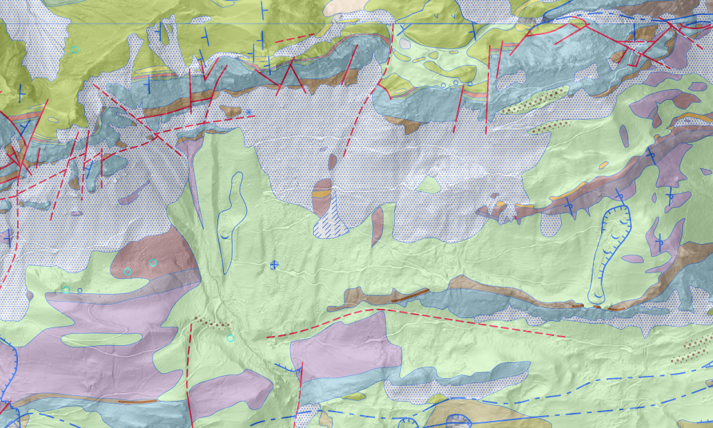 Extrait de swissGEOCOVER2d et exemple de représentation